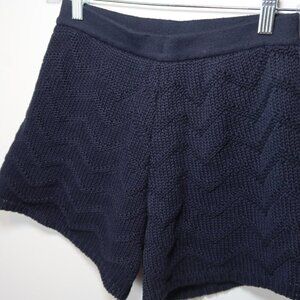 Maria Filo Navy Knit Shorts Size S